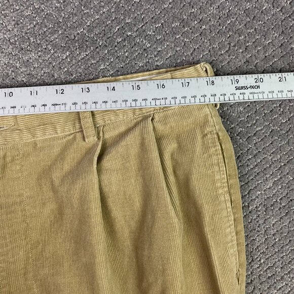 Vtg Polo Ralph Lauren Corduroy Pants Pleated Cuffed Mens 38 x 32 Fits 36x31.5 - Picture 10 of 14